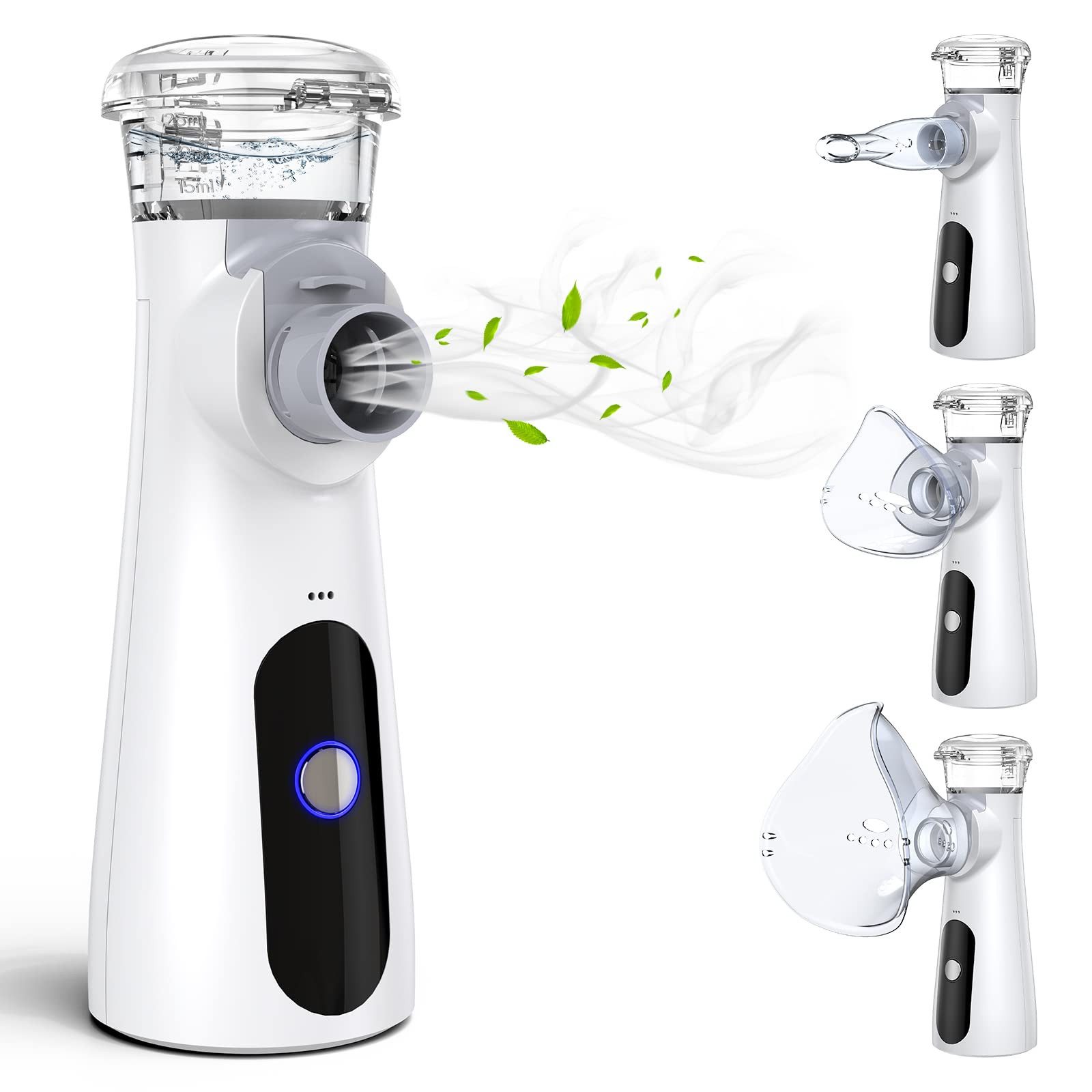 HOMELIVE Inhalator Inhalationsgerät Kinder und Erwachsene mit Masken und Düse, 1-tlg.