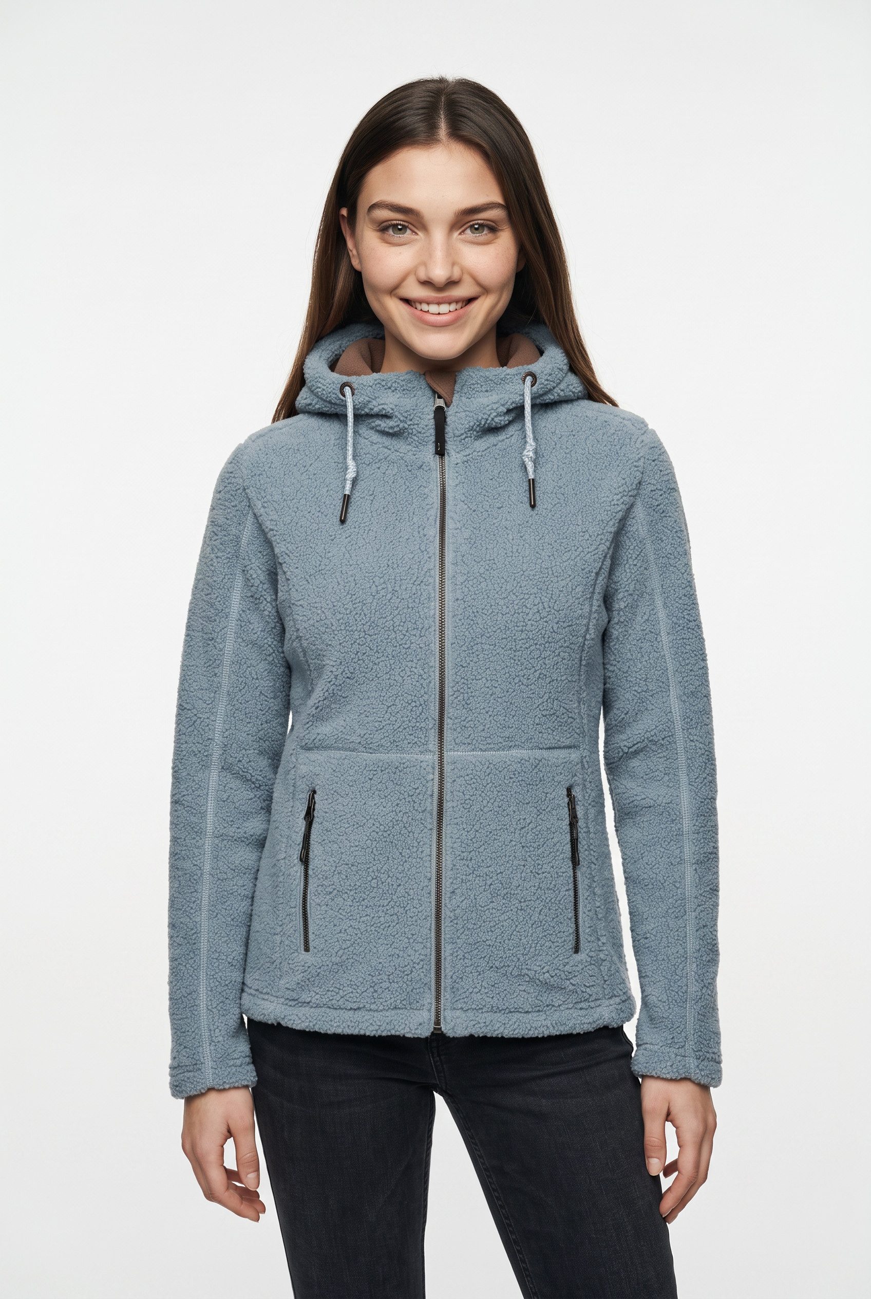 G.I.G.A. DX by killtec Strickfleecejacke GW 38 WMN KNTFLC JCKT mit verstellbarer Kapuze, leichtes Material, Regular Passform