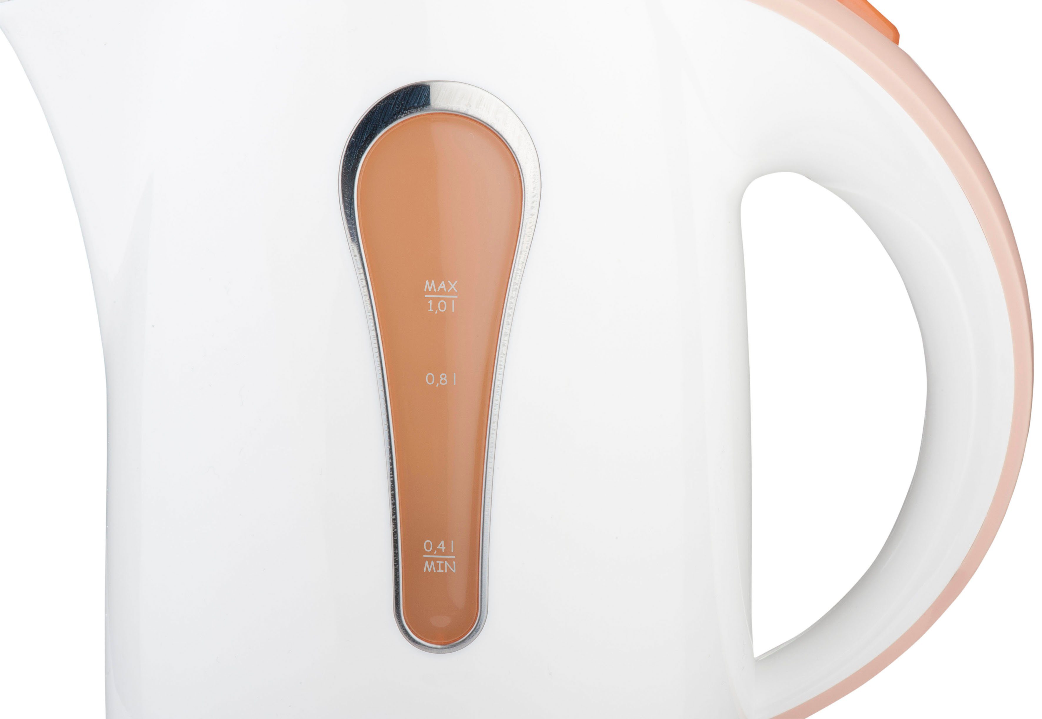 Hyundai Wasserkocher VK102O, 1 l, 1630 W, Kunststoff, Mittelanschluss 360°, auswaschbarer Sedimentfilter