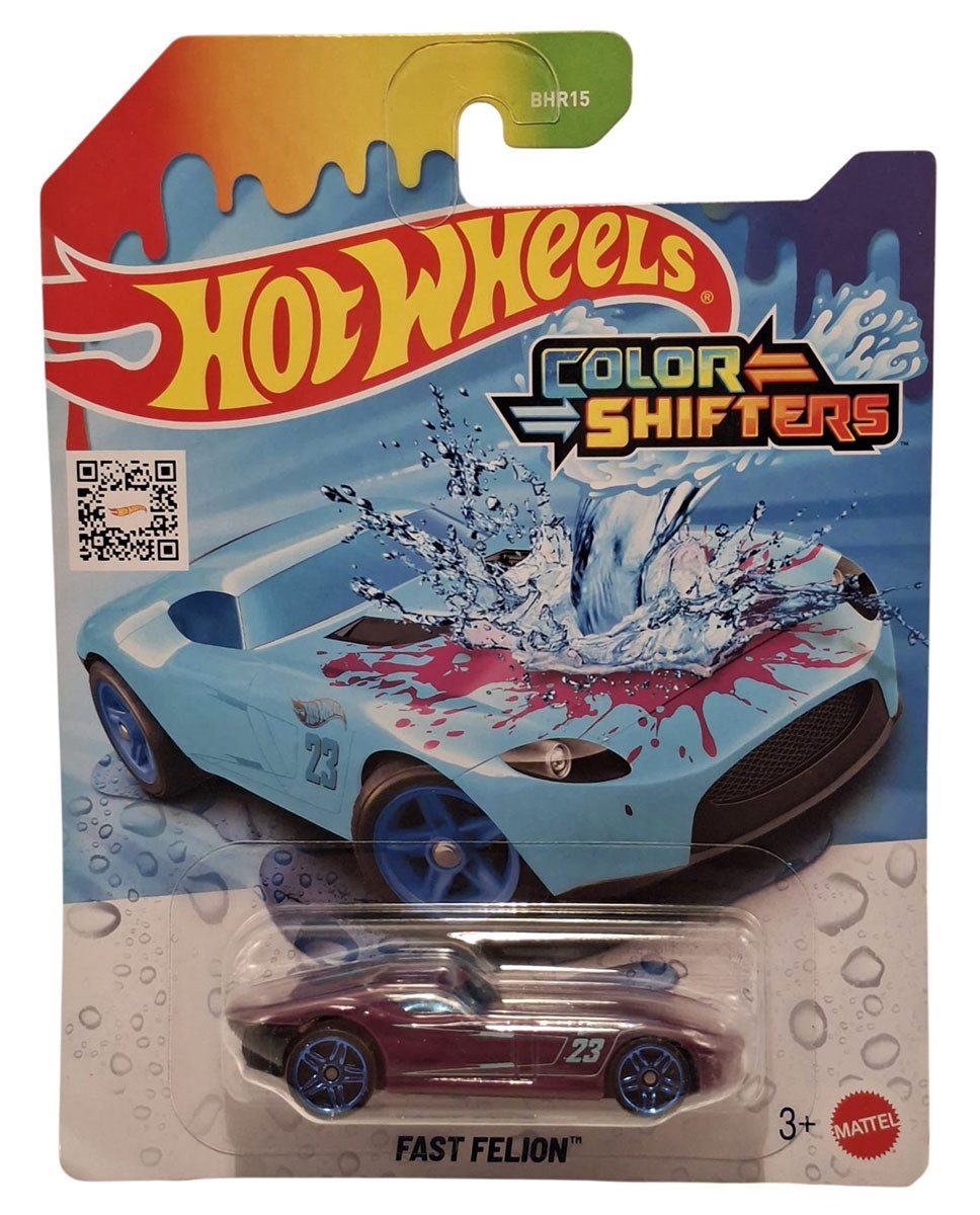 Hot Wheels Spielzeug-Auto Hot Wheels Color Shifters Fast Felion Actioncar Farbwechselfunktion