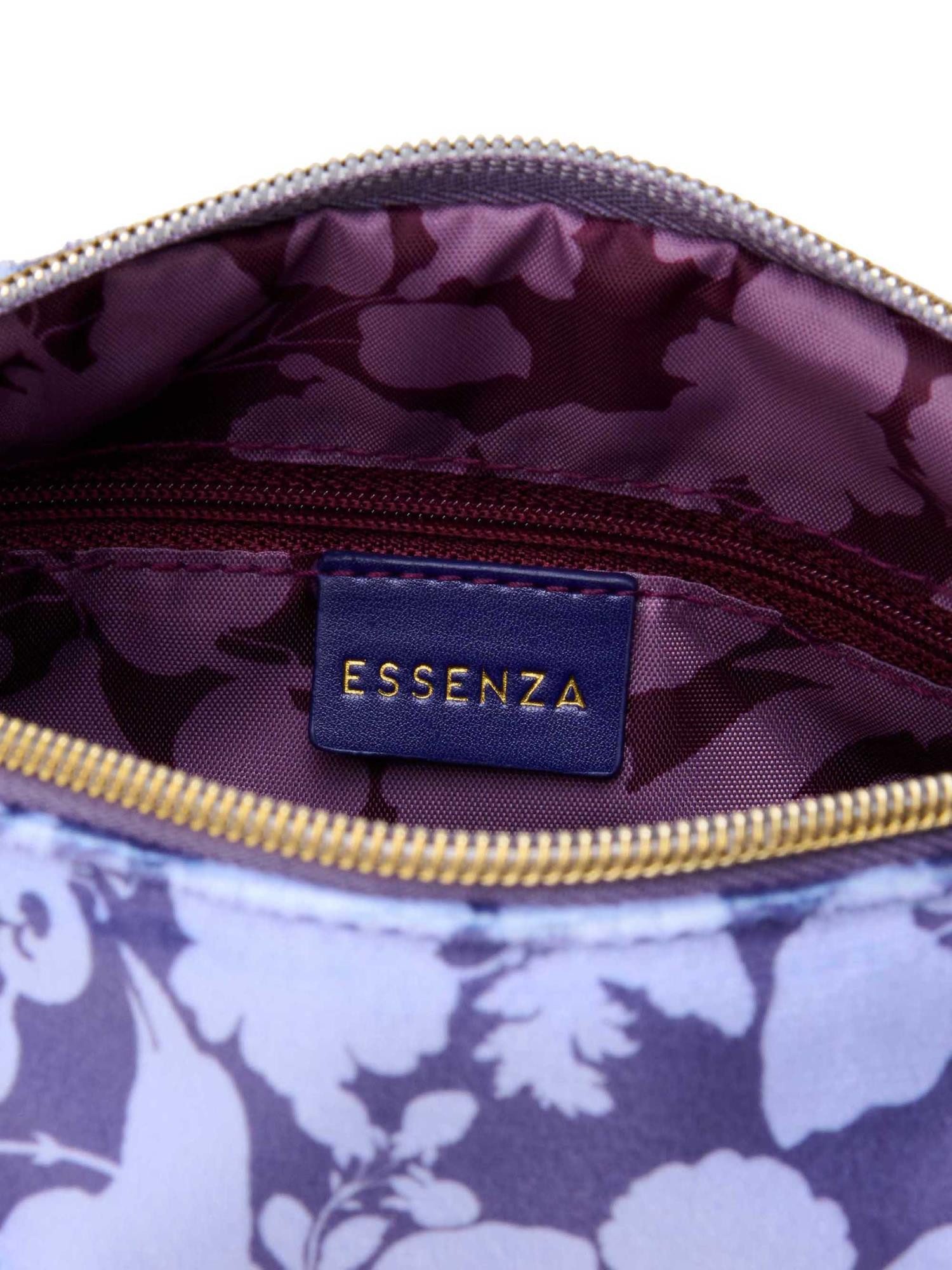 Essenza Kosmetiktasche Megan Rosie (1-tlg), mit violettem Flora-und-Fauna-Design
