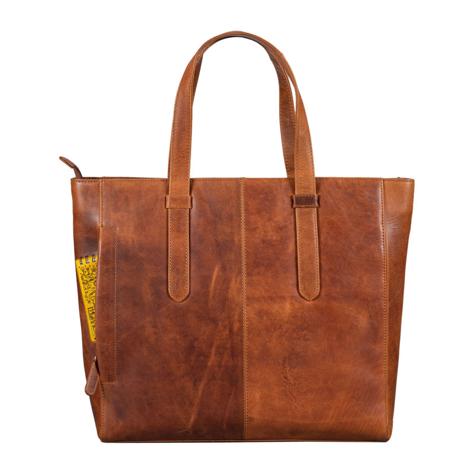 cognac STILORD "Rachel" Damen Tote kara - Bag Handtasche Leder