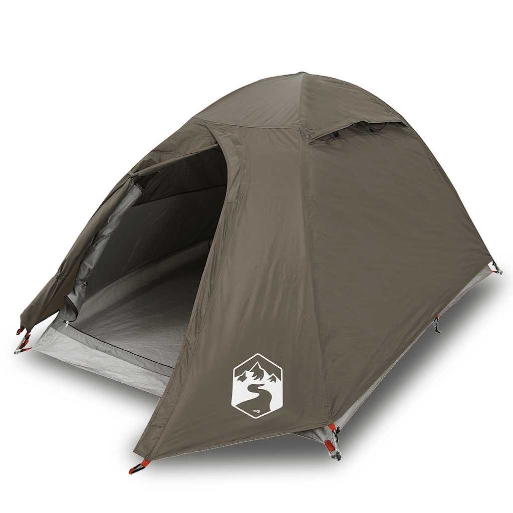vidaXL Kuppelzelt Kuppel-Campingzelt 2 Personen Braun günstig online kaufen