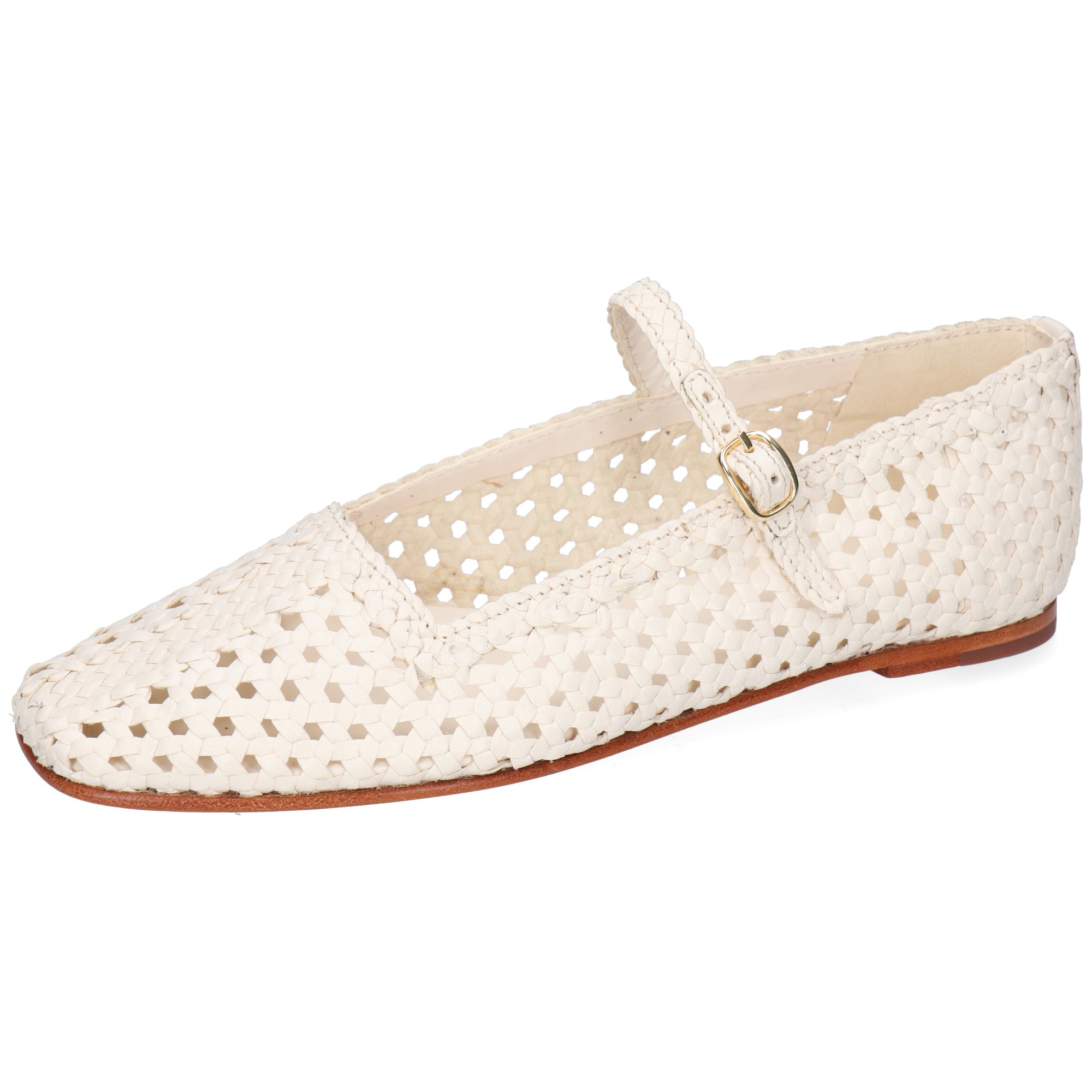 Bexley 10 Leder-Geflochtene Schuhe für Damen Ballerina
