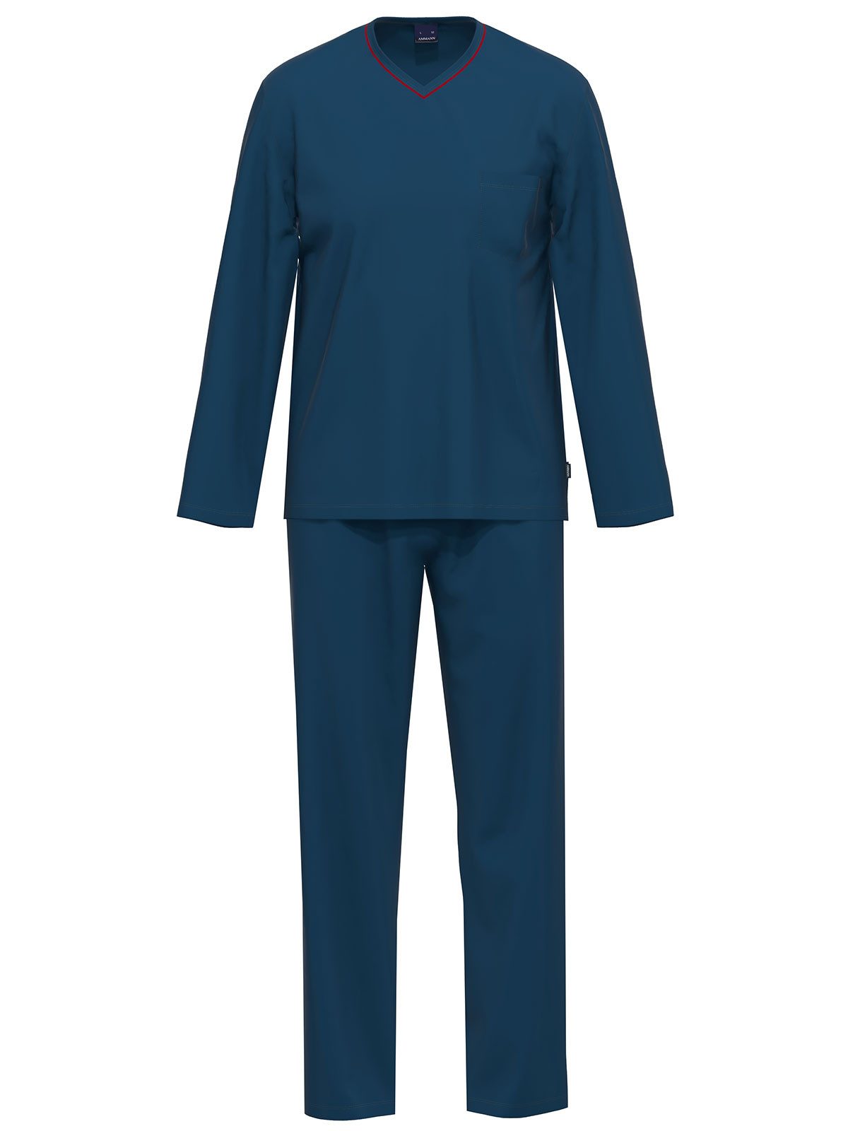 Ammann Pyjama Schlafanzug lang Men / Nightwear (Stück, 1 tlg) hohe Markenqualität