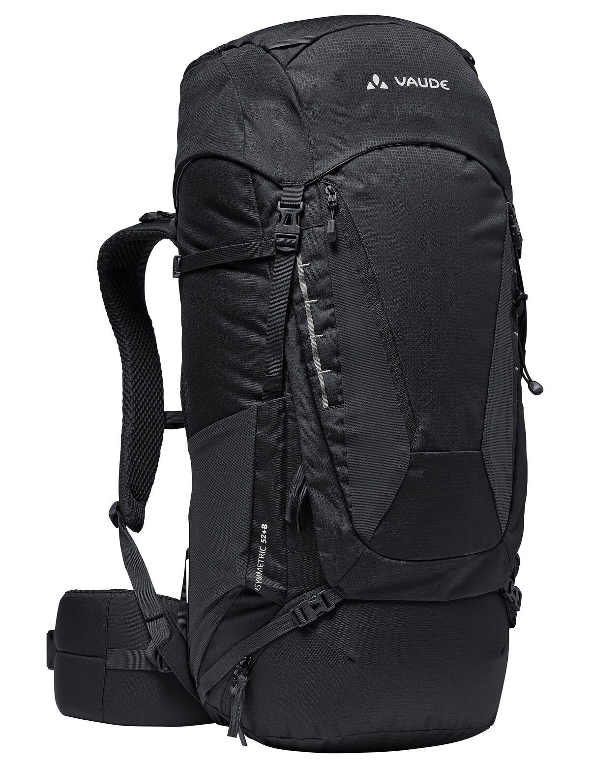 VAUDE Trekkingrucksack Asymmetric 52+8, für Hüttentouren, Alpintrekking und Pilgerreisen, 52+8 Liter