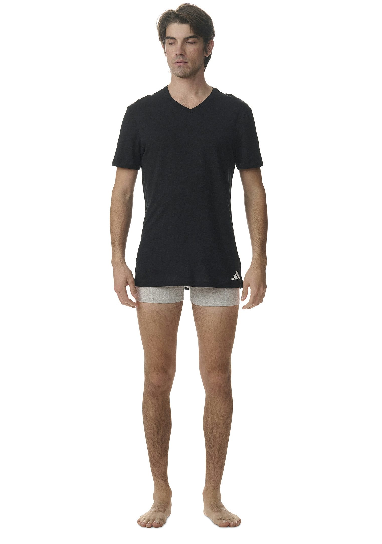 adidas Sportswear V-Shirt Active Core Cotton (3er Pack) V-Ausschnitt, Kurzarm, bequem