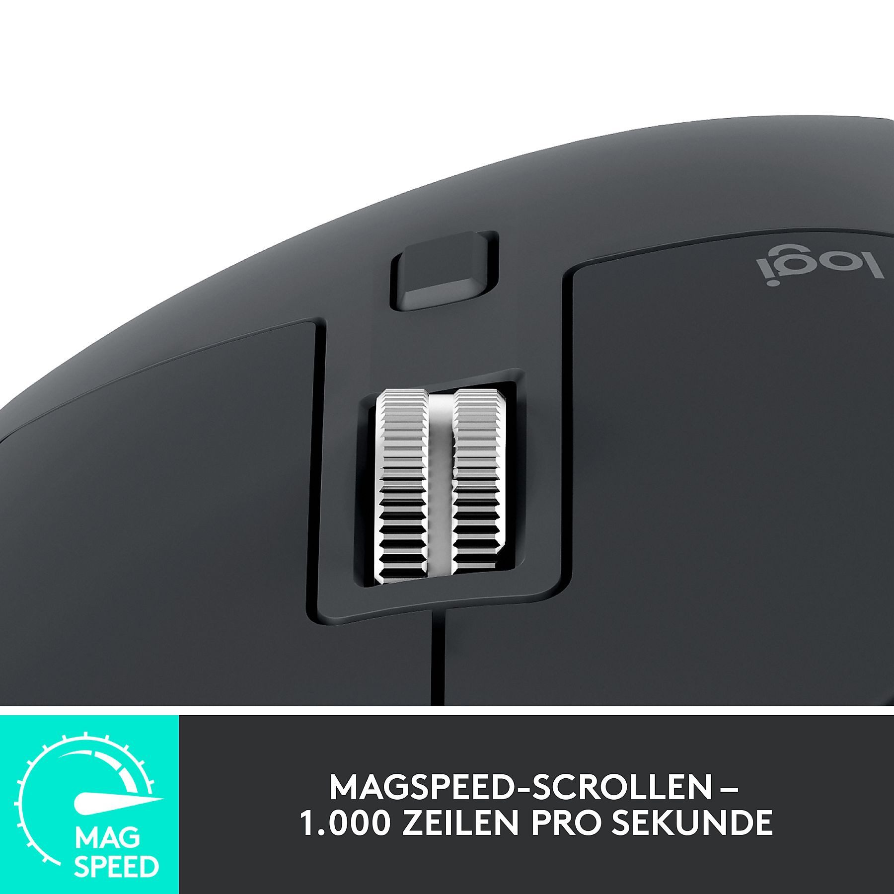 Logitech MX Master 3S - Kabellose Wireless ergonomische Maus (Bluetooth, Geräuscharme Tasten - Funkmaus Officemaus)