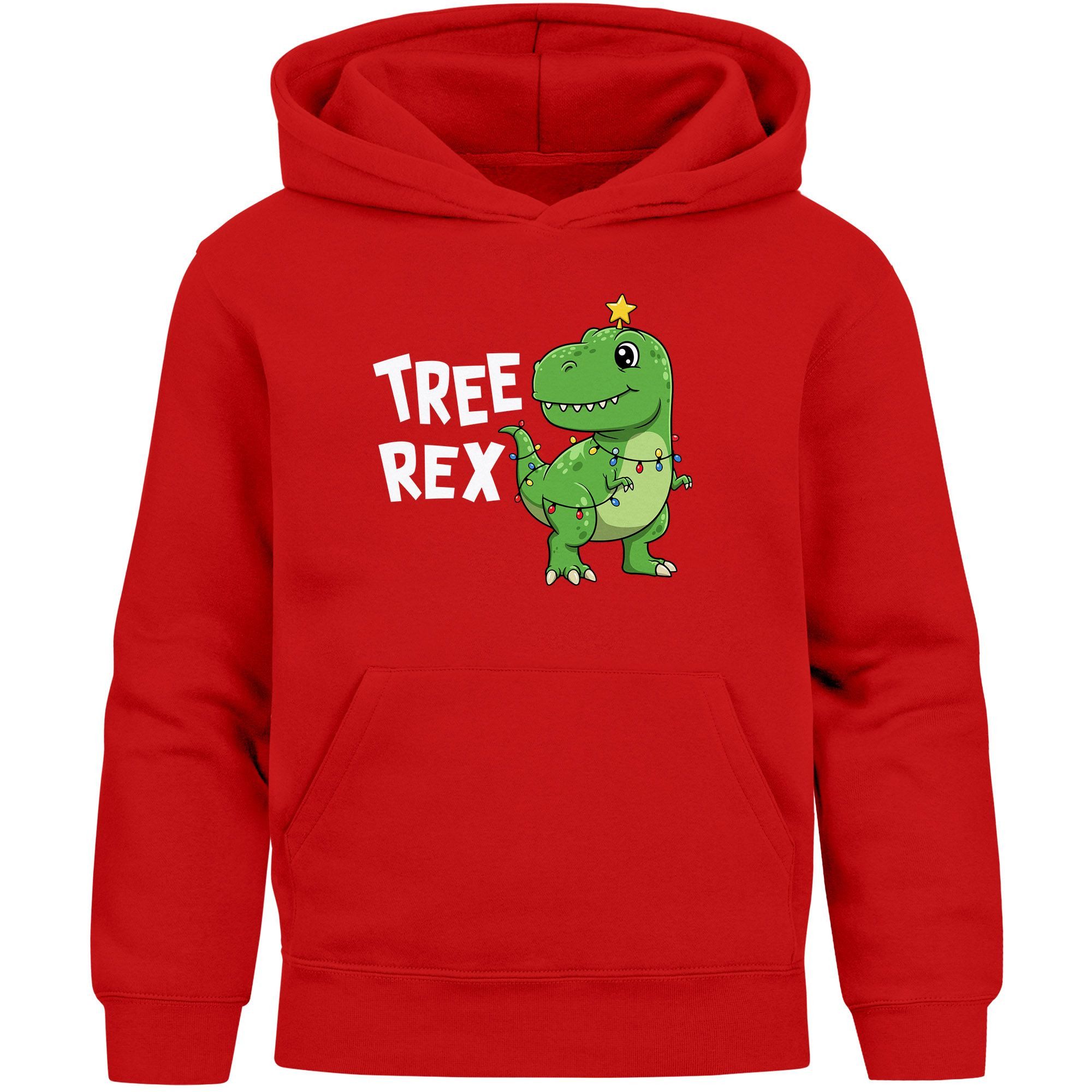 Hoodie Kinder Hoodie Weihnachtspullover Jungen Mädchen Tree Rex