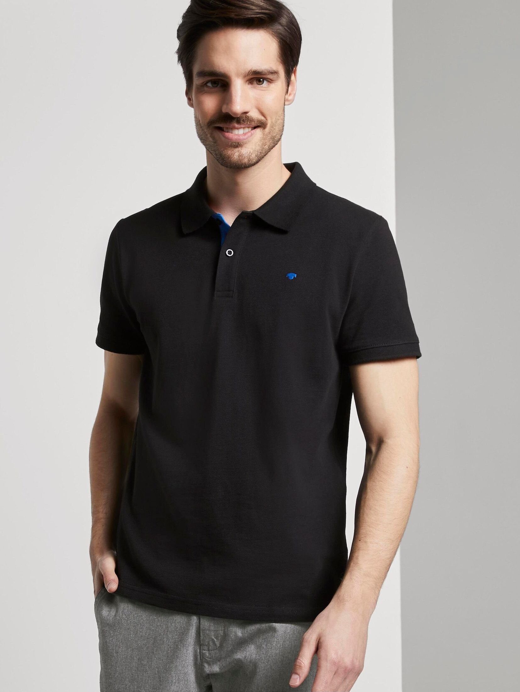 TOM TAILOR Poloshirt Poloshirts Piqué Poloshirt aus Baumwolle