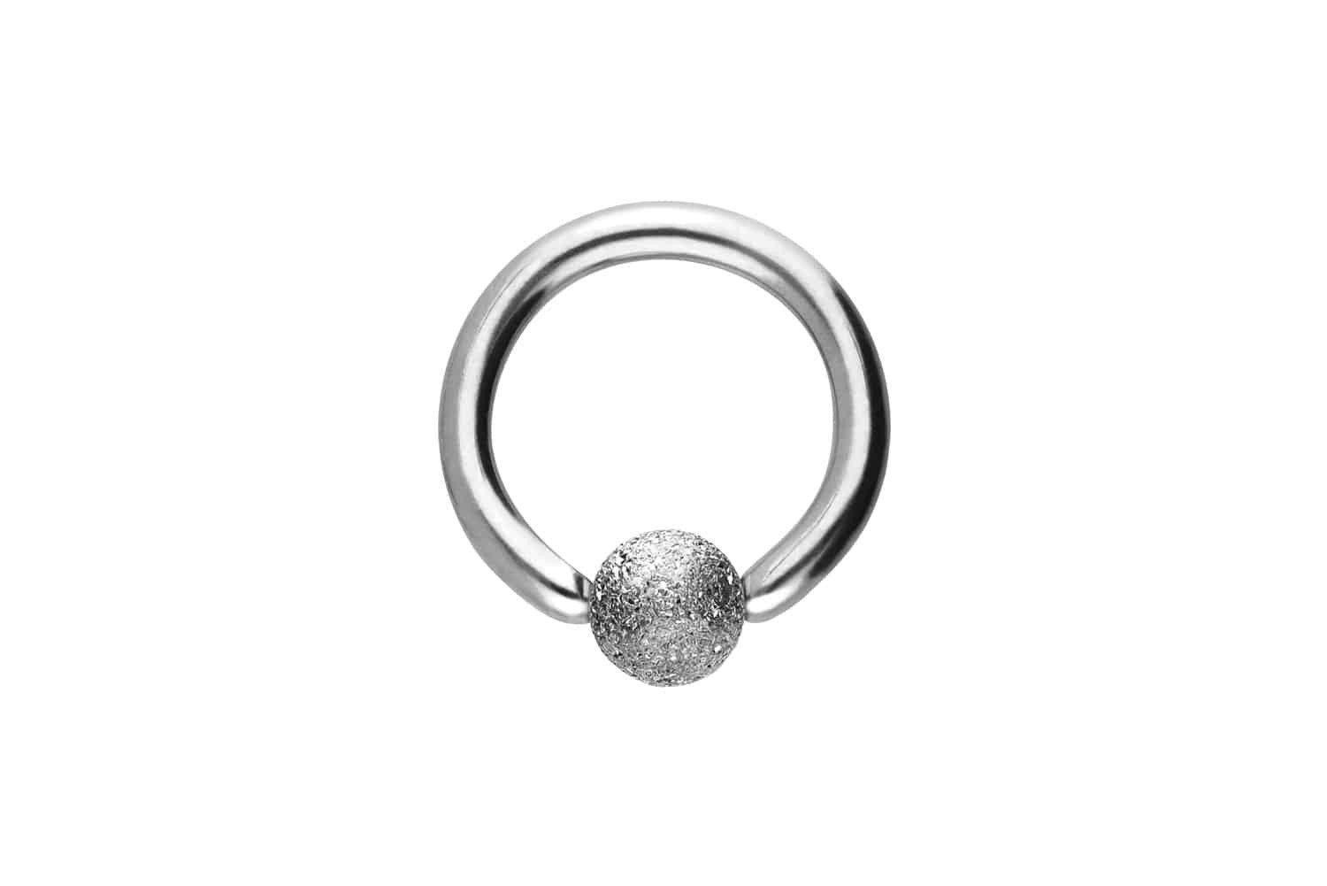 PIERCINGLINE Nasenpiercing Chirurgenstahl Klemmkugelring DIAMANTOPTIK (Klemm-Ringe, 1-tlg)