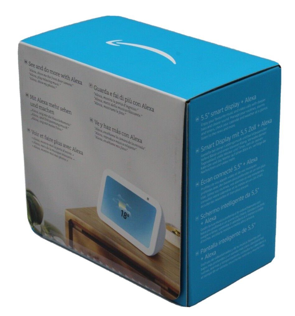 Amazon Echo Show 5 3. Generation 2023 Smart Speaker (WLAN (WiFi), Bluetooth, Bluetooth, mit Sprachsteuerung, Mikrofon- /Kamera-aus-Taste)