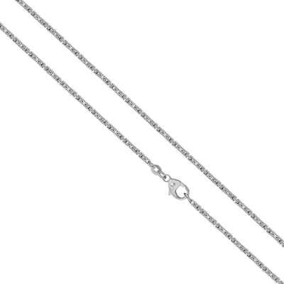 Stella-Jewellery Silberkette 925er Sterling Silber Königskette Massiv 2,80 mm, 925 Sterling Silber rhodiniert