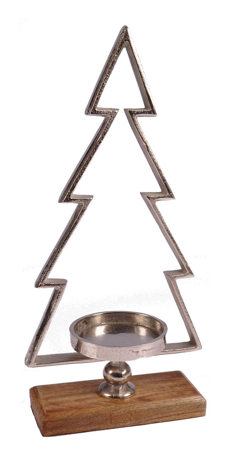 BURI Kerzenständer Kerzenständer Tannenbaum 40cm für Stumpenkerzen Weihnach günstig online kaufen