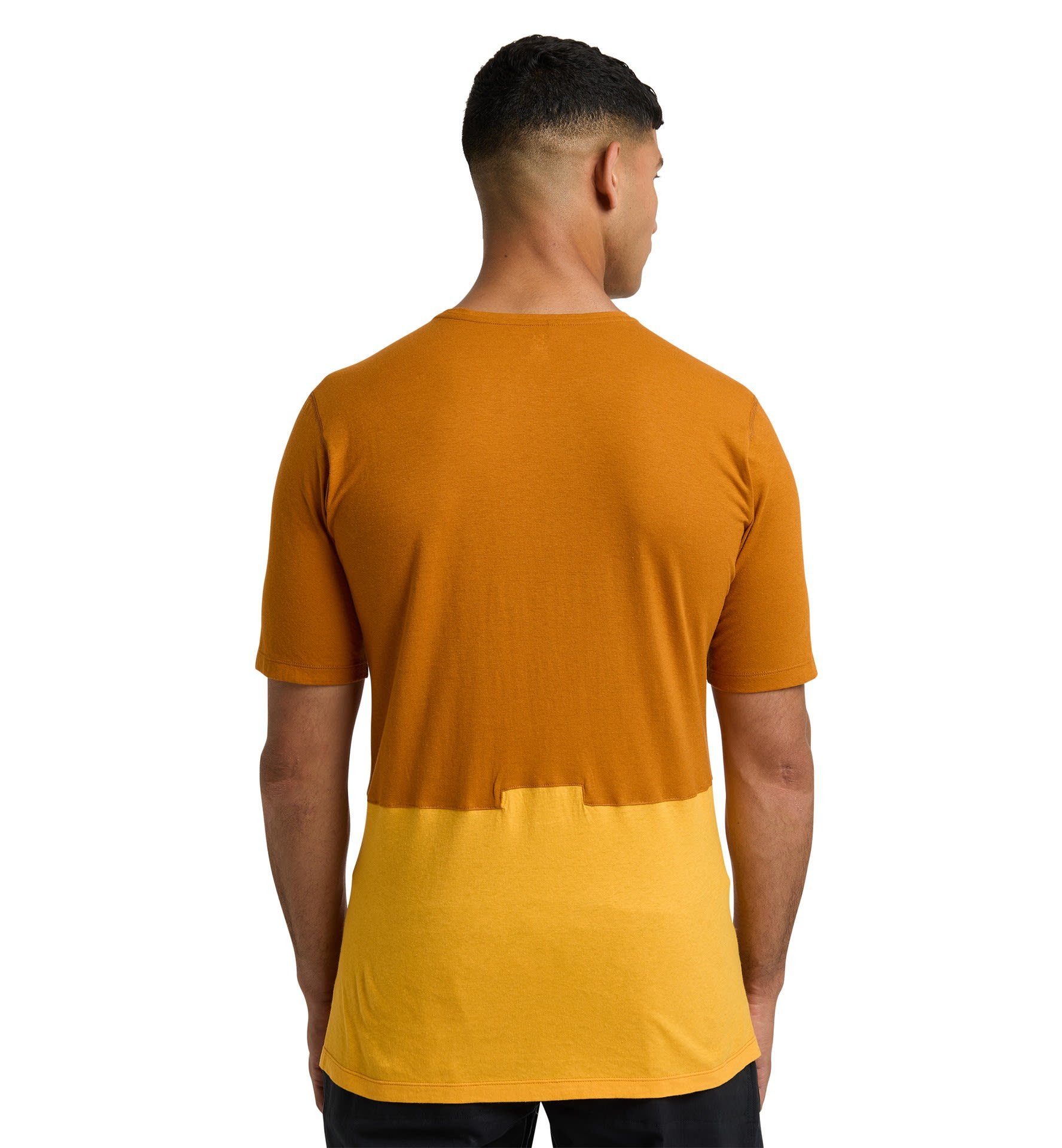 Brown Tee Yellow Roc Grip - Herren Golden T-Shirt M Haglöfs Kurzarm-Shirt Sunny Haglöfs