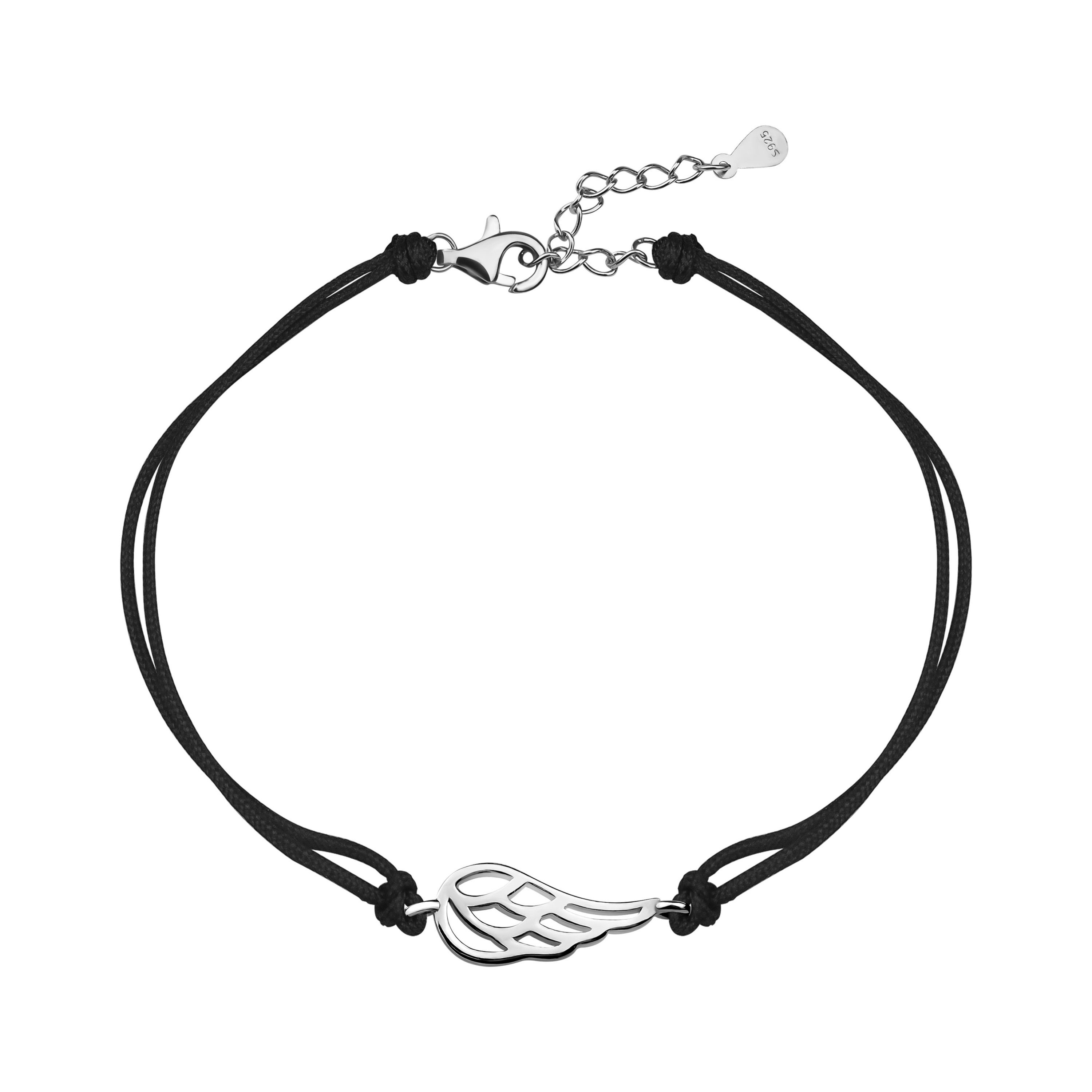 ARMBAND 925 SILBER MIT FLÜGEL, SILBERSCHMUCK DAMEN SILBERARMBAND ENGELSRUFER