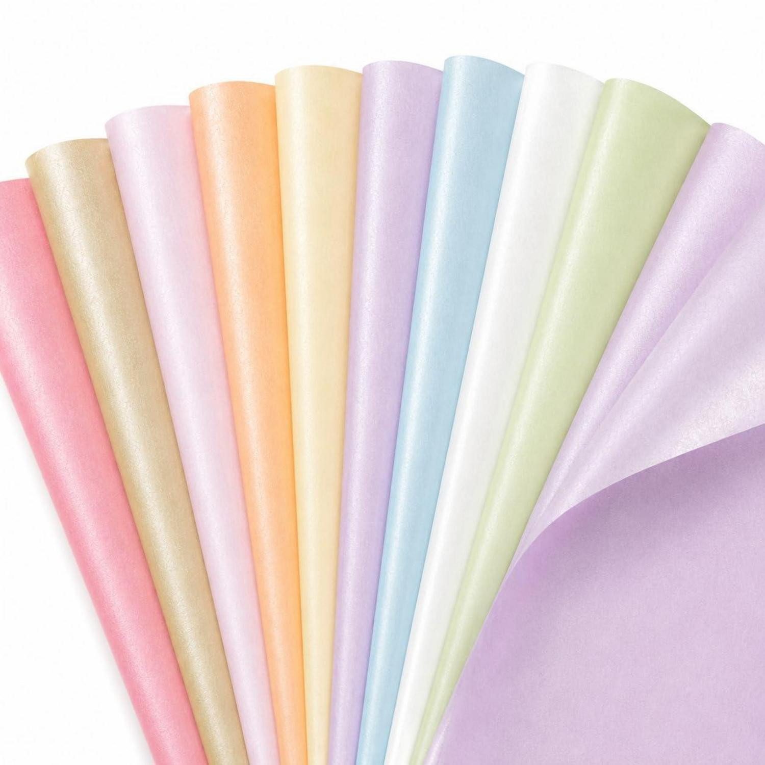 LuxusKollektion Seidenpapier Seidenpapier Bunt Perlglanz 50x35cm 100 Blatt