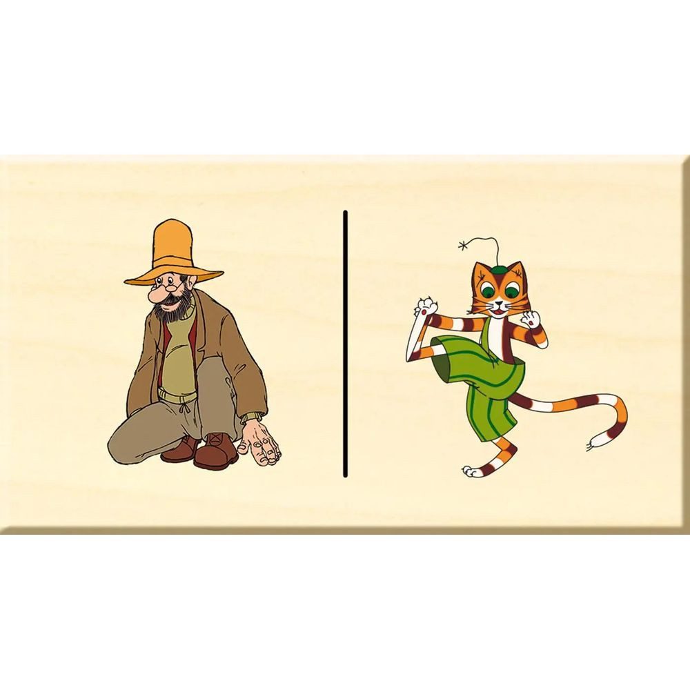 Trötsch Verlag Spiel Holz-Domino Pettersson und Findus