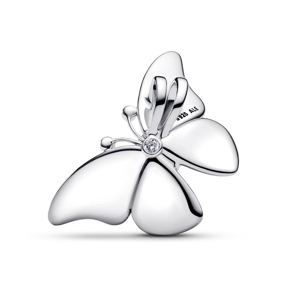 Pandora Charm-Einhänger Schmetterling Slide-Charm, 925er Silber von PANDORA Moments