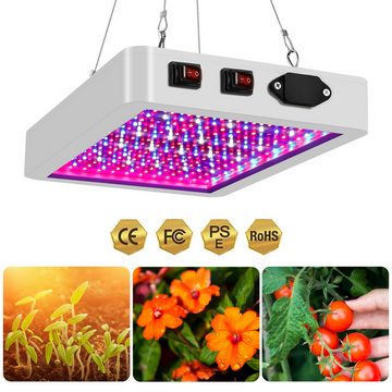Avisto Pflanzenlampe LED Pflanzenlicht volles Spektrum Indoor Pflanzenwachstumslicht 192LED, Duale Schalterkonstruktion, Pflanzenleuchte für Zimmerpflanzen Gemüse und Blumen, Hochleistungs-Aluminiumkühlkörper