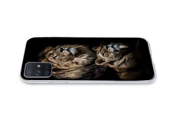 MuchoWow Handyhülle Löwe - Löwin - Porträt, Phone Case, Handyhülle Samsung Galaxy A71, Silikon, Schutzhülle