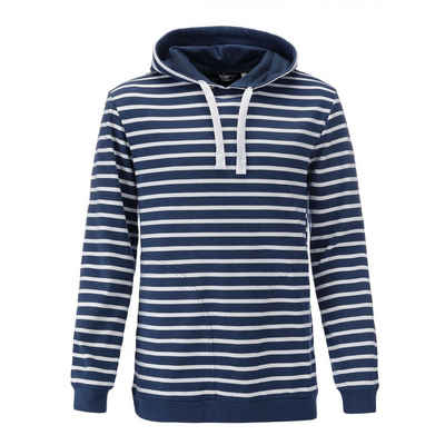 modAS Kapuzenpullover Unisex Pullover gestreift – Bretonisches Streifenshirt mit Kapuze