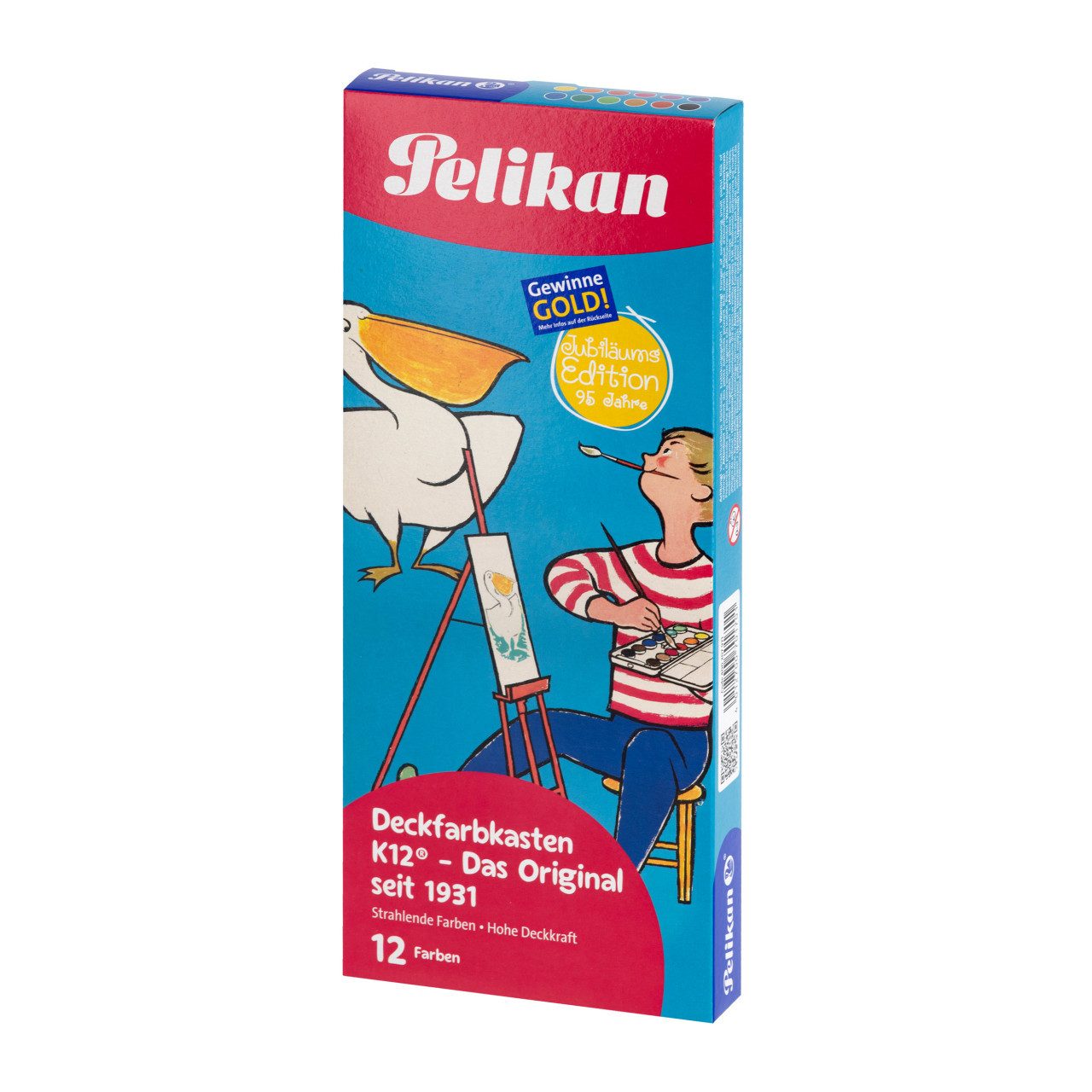 Pelikan Collegeblock Pelikan Deckfarbkasten K12 Retro‐Edition 12 Farben