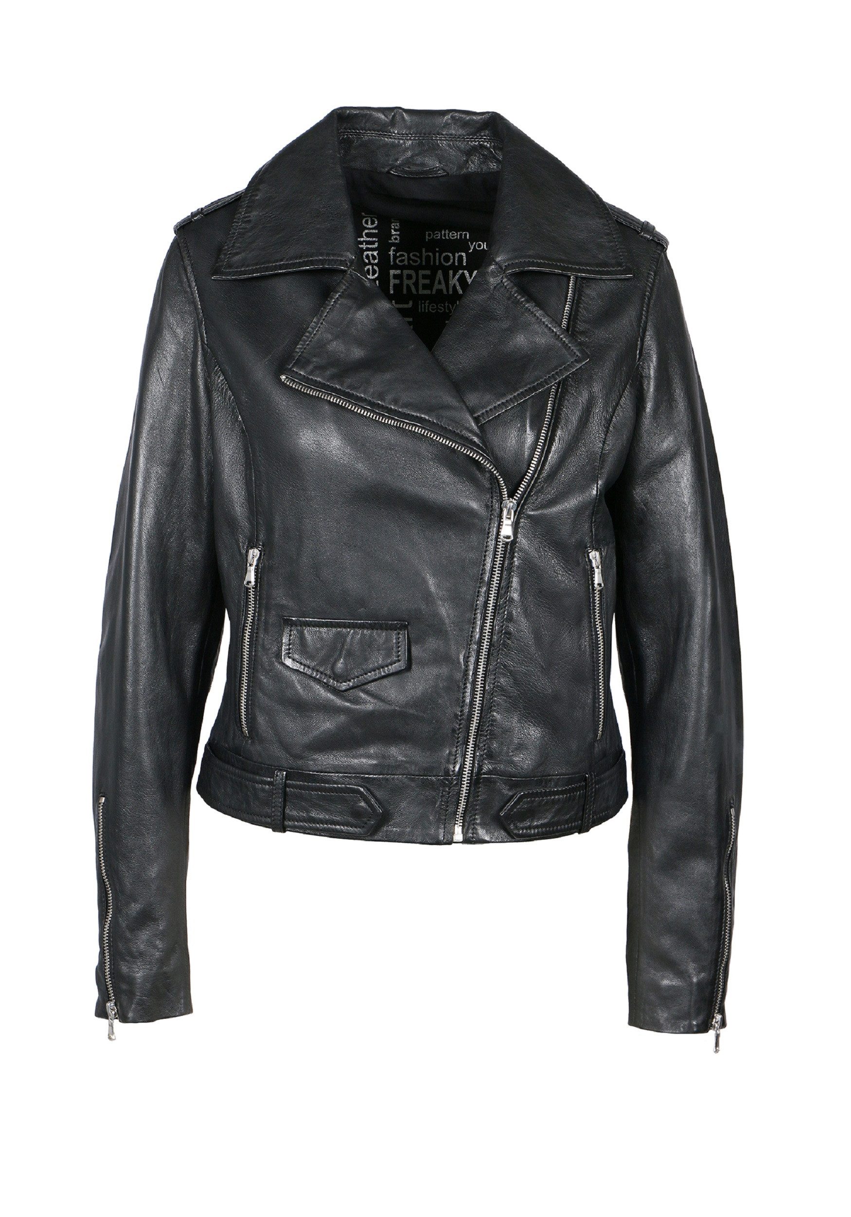 Freaky Nation Lederjacke Stine-FN