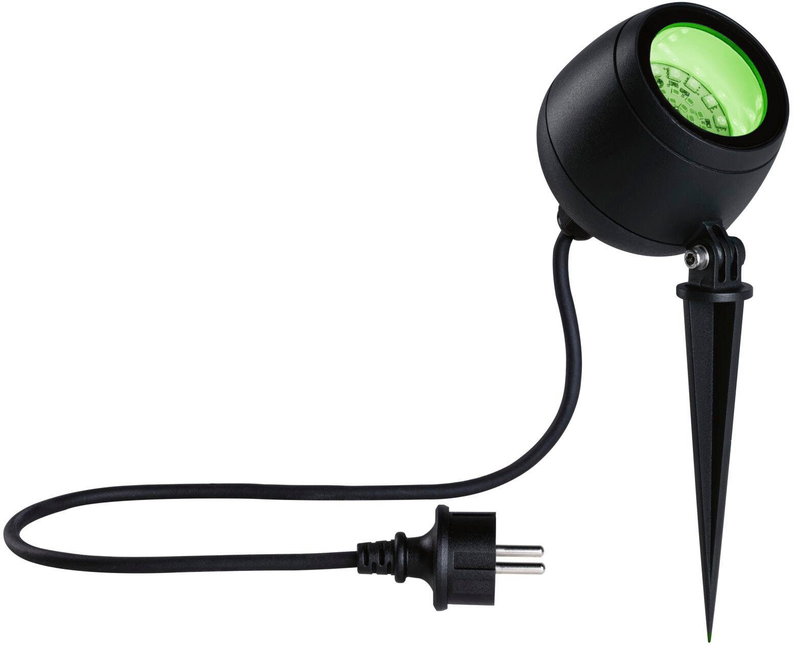 230V Paulmann Spot Outdoor Kikolo fest LED RGBW Gartenleuchte integriert, Tageslichtweiß, ZigBee, RGBW LED ZigBee