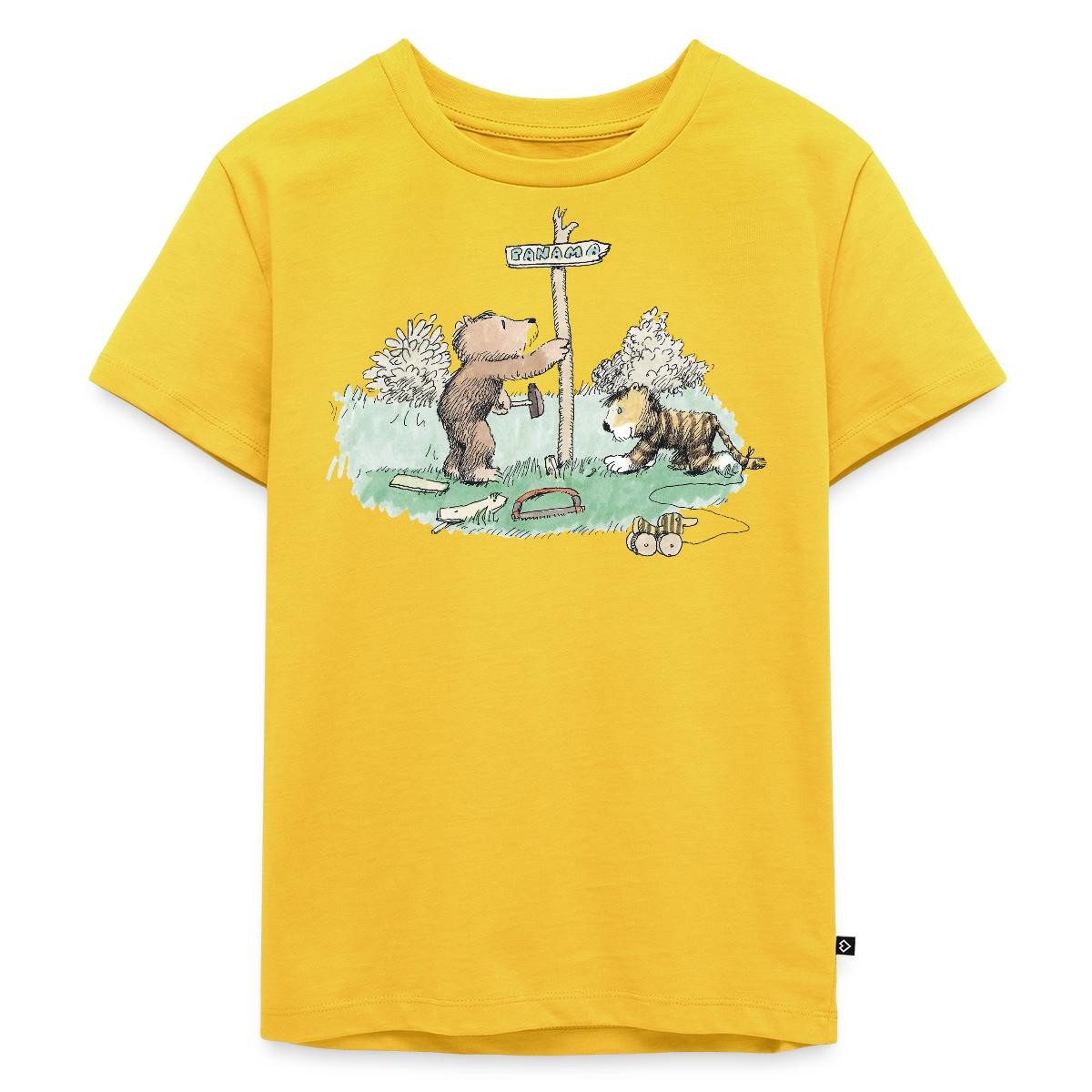 T-Shirt Janosch Tiger und Bär Panama Schild Kinder Premium T-Shirt