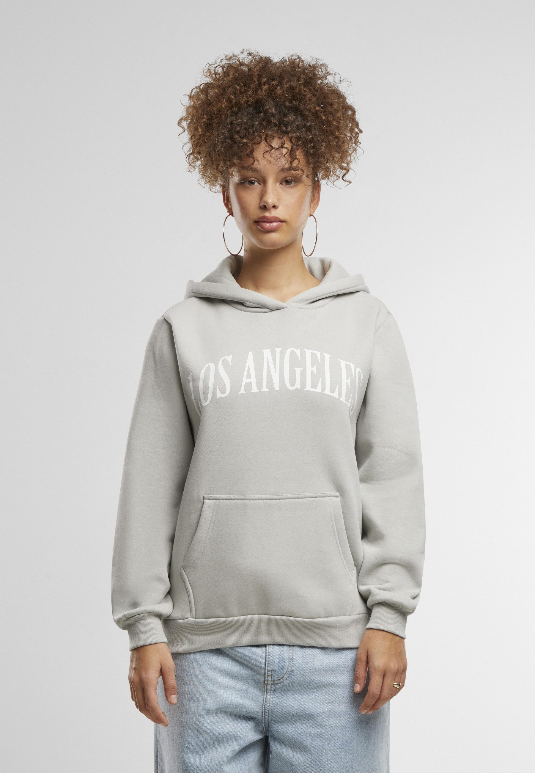 Miss Tee Kapuzensweatshirt Miss Tee Los Angeles Ladies Fluffy Hoody