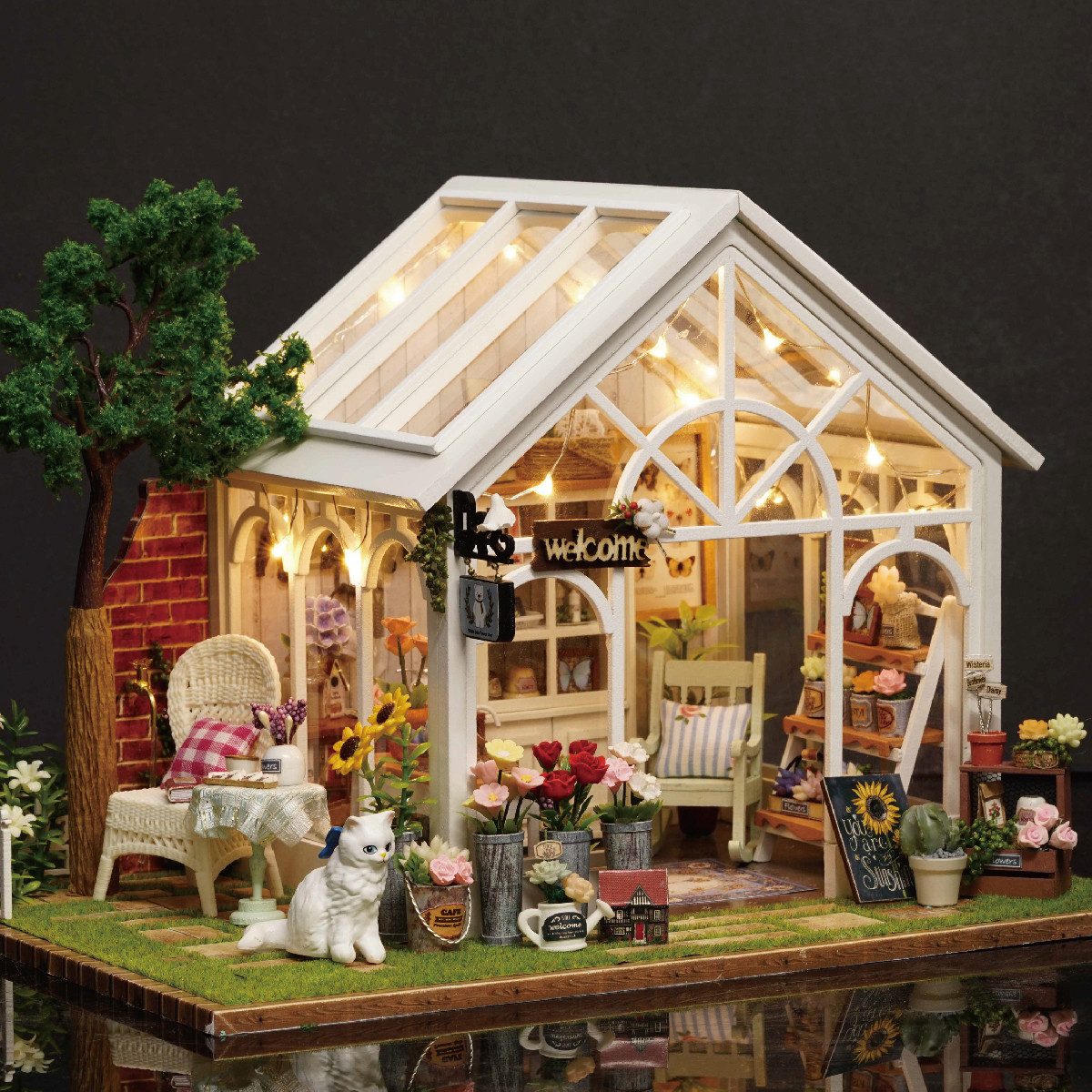 Cute Room 3D-Puzzle 3D-Puzzle Miniaturhaus Modellbausatz Blühender Winterga günstig online kaufen