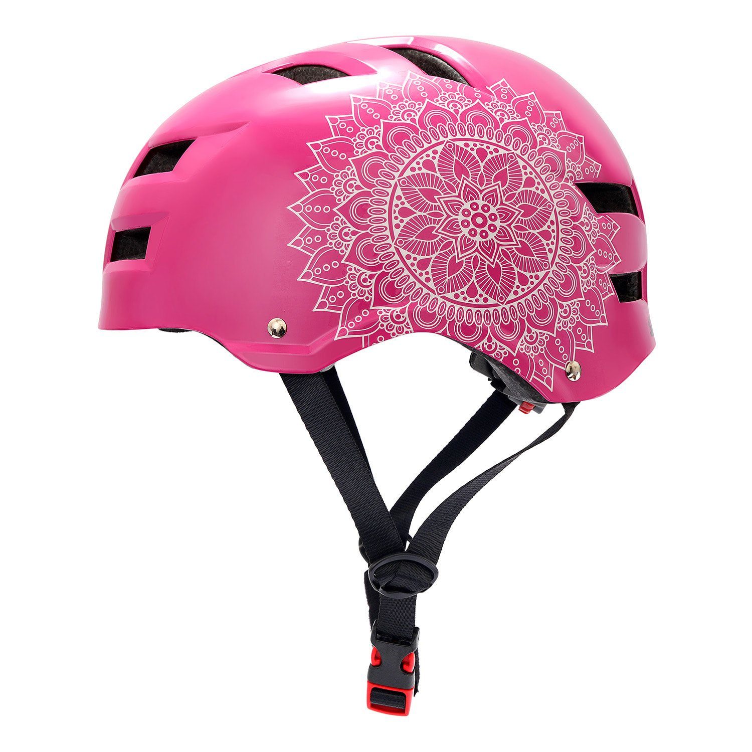 Skullcap Fahrradhelm PINK MANDALA L