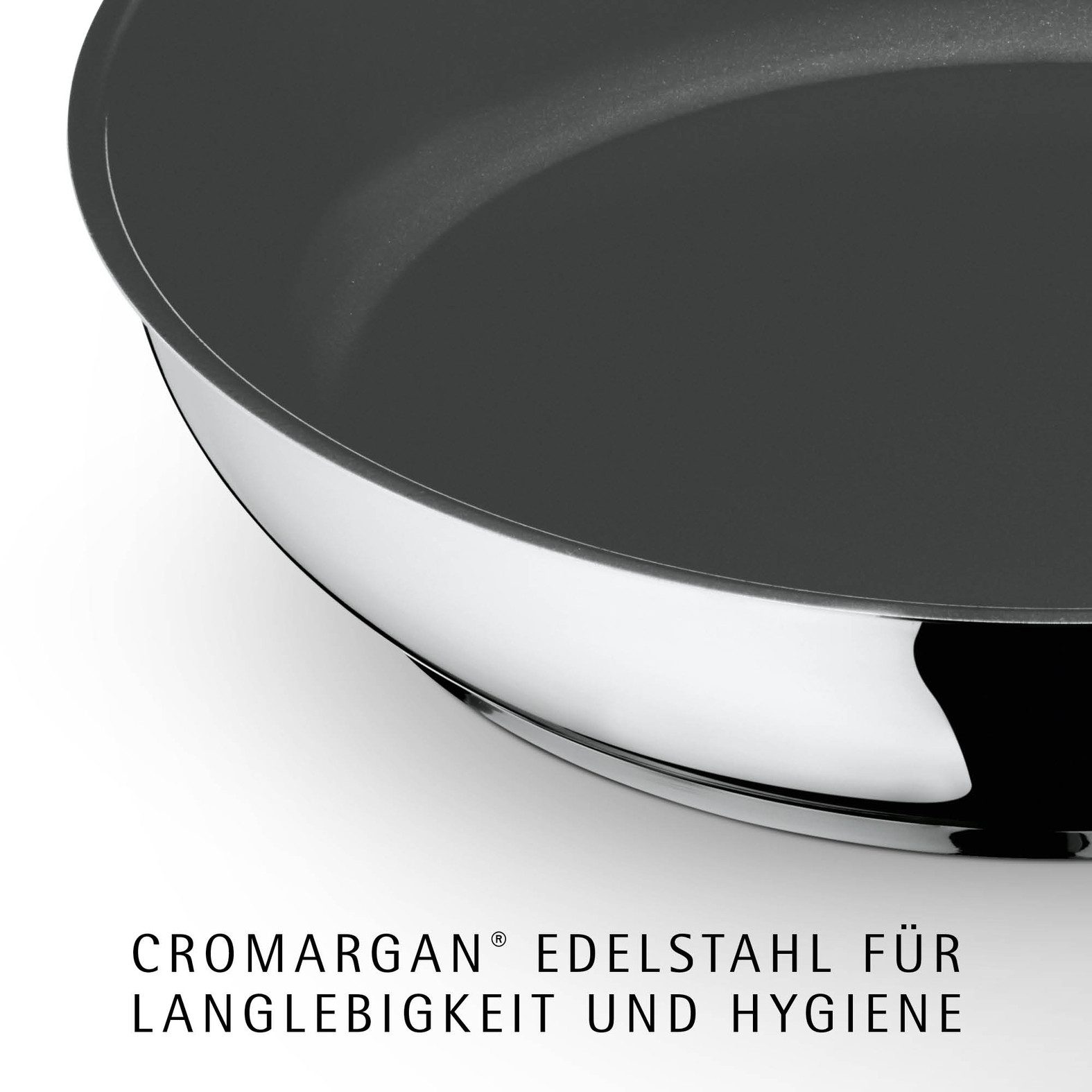WMF Bratpfanne Devil, Ø 28 cm, Pfanne Induktion mit Antihaftversiegelung, Cromargan® Edelstahl Rostfrei 18/10, TransTherm®-Allherdboden, für alle Herdarten geeignet, Edelstahlgriff