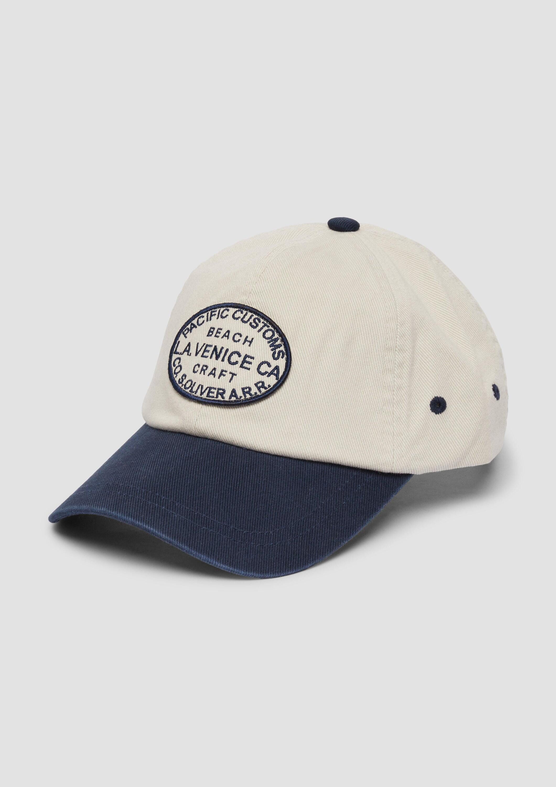 s.Oliver Snapback Cap Kappe Cap aus Twill mit gesticktem Patch