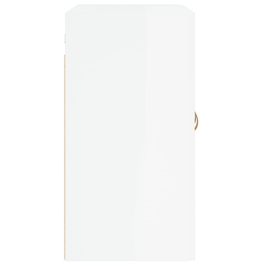 cm Hochglanz-Weiß 60x31x60 Holzwerkstoff vidaXL (1-St) Wandschrank Fächerschrank