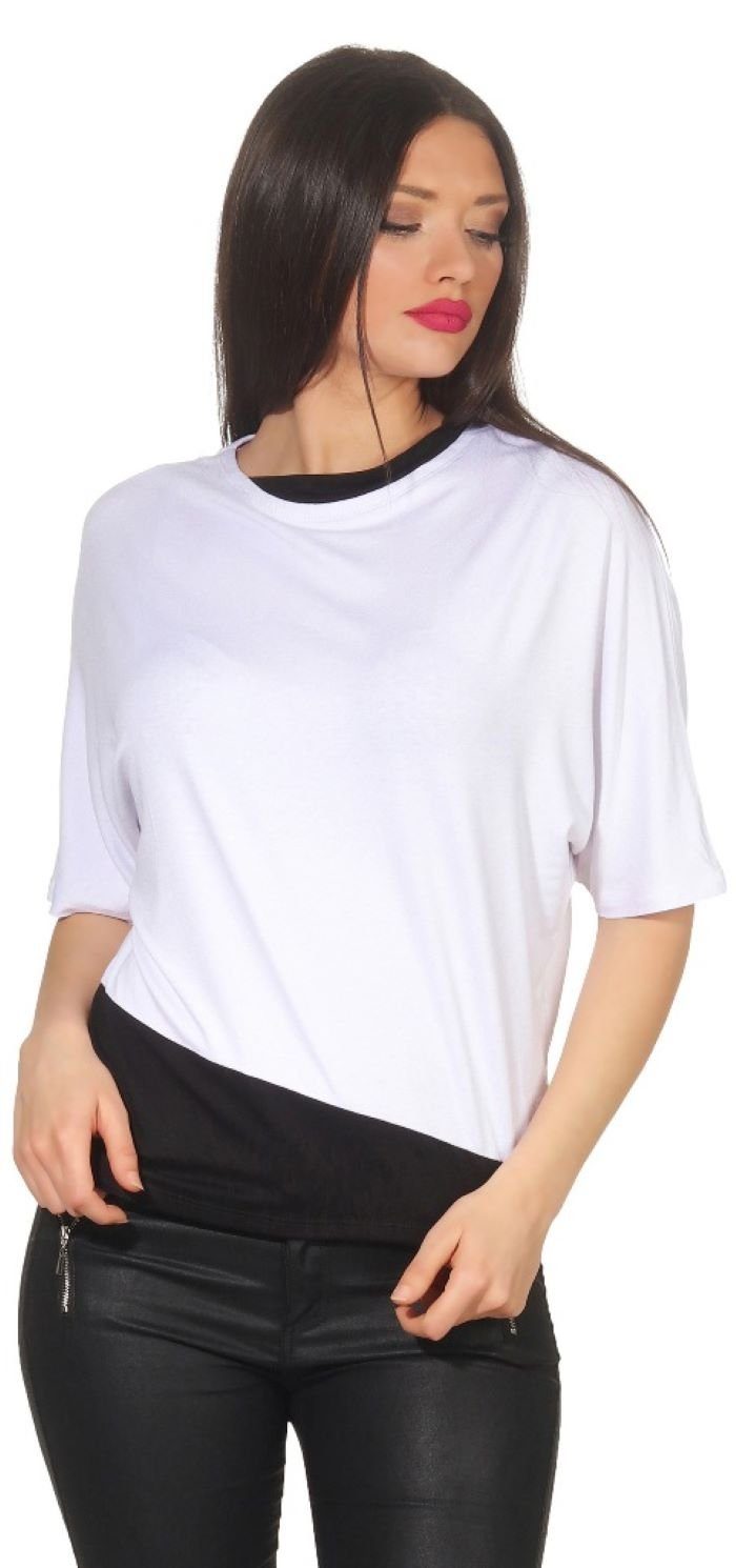 Mississhop Kurzarmshirt Damen 2 in 1 günstig online kaufen