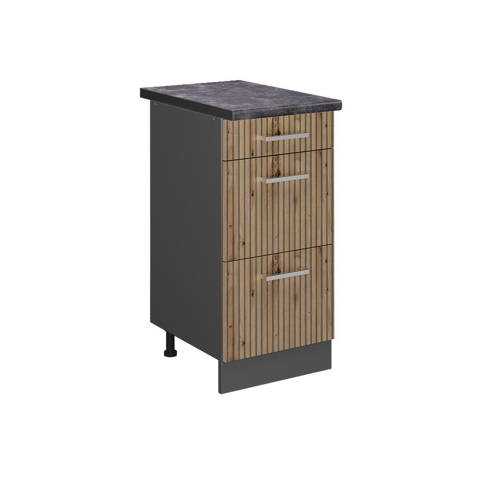 Vicco Unterschrank R-Line, Artisan-Eiche/Anthrazit, 40 cm günstig online kaufen