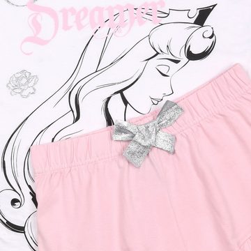 Sarcia.eu Schlafanzug Dornröschen Disney Kurzarm-Pyjama aus Sommerbaumwolle mit Rüschen M