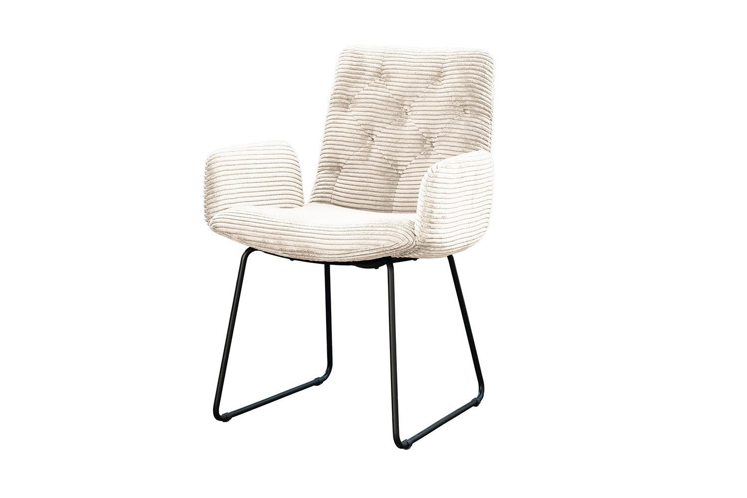 KAWOLA Esszimmerstuhl NEW CHARME, Stuhl Esszimmersessel Cord, mit od. ohne Drehfunktion, versch. Farben