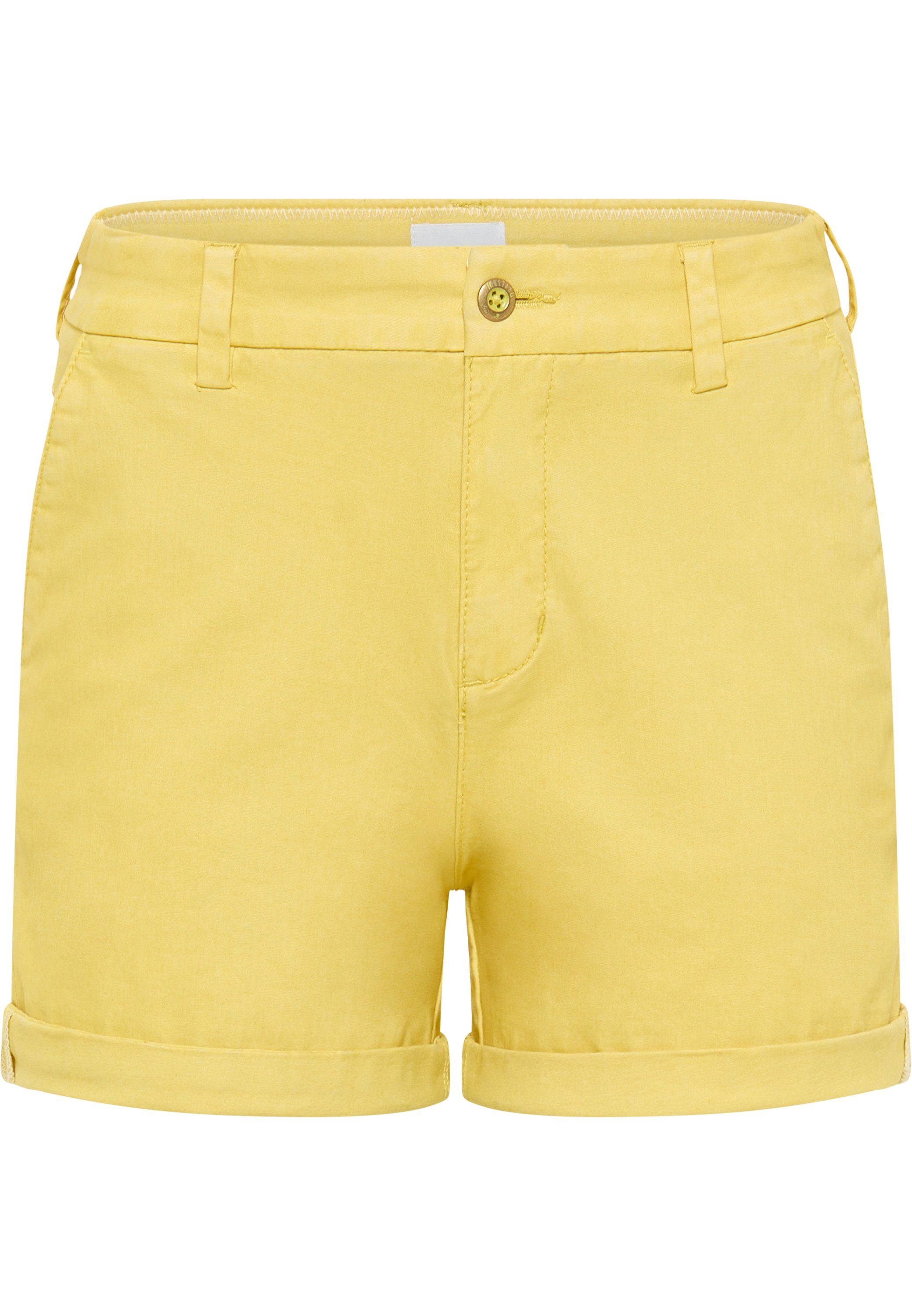 MUSTANG Shorts Mustang Hose Style Shorts grüngelb Chino