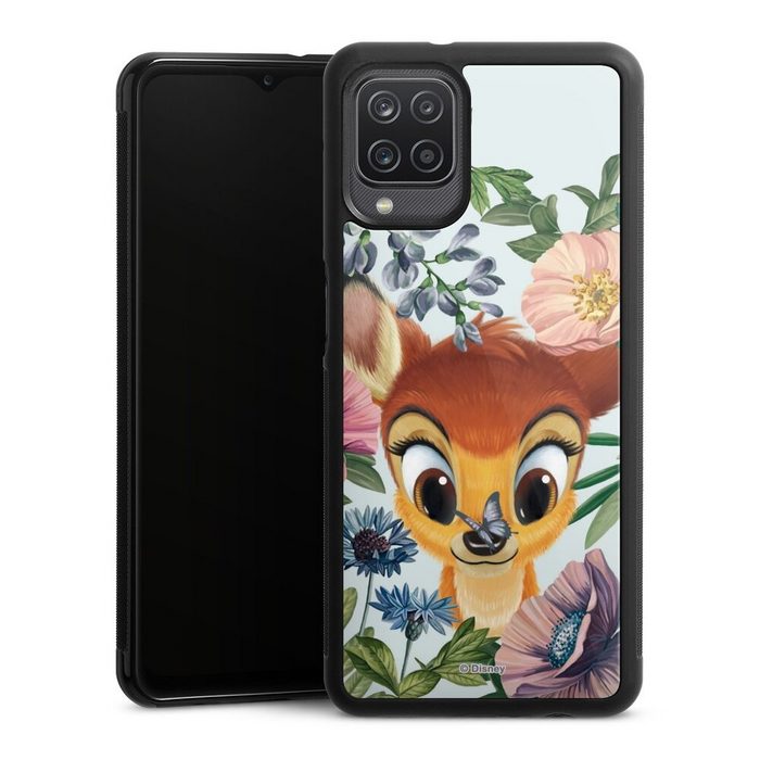 DeinDesign Handyhülle Disney Blumen Bambi Bloomy Bambi Samsung Galaxy A12 Gallery Case Glas Hülle