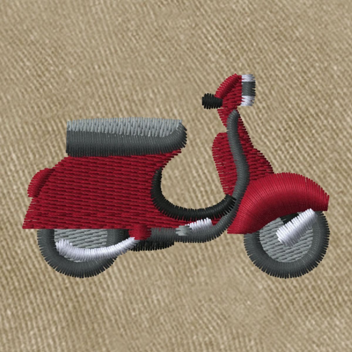 Spreadshirt Baseball Cap Motorroller Stickerei Vintage Cap (1-St)