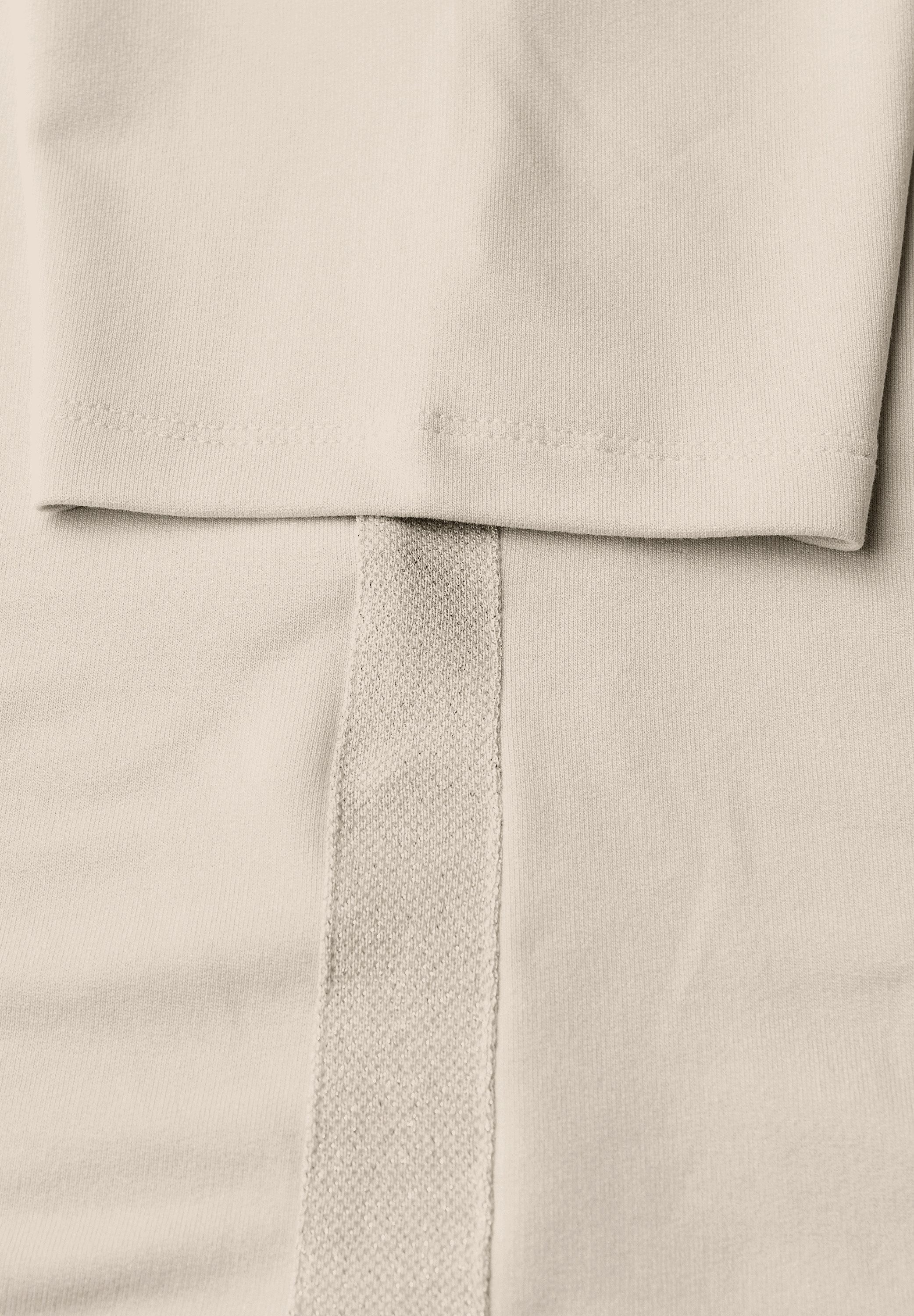 STREET ONE T-Shirt mit Glitzerstreifen