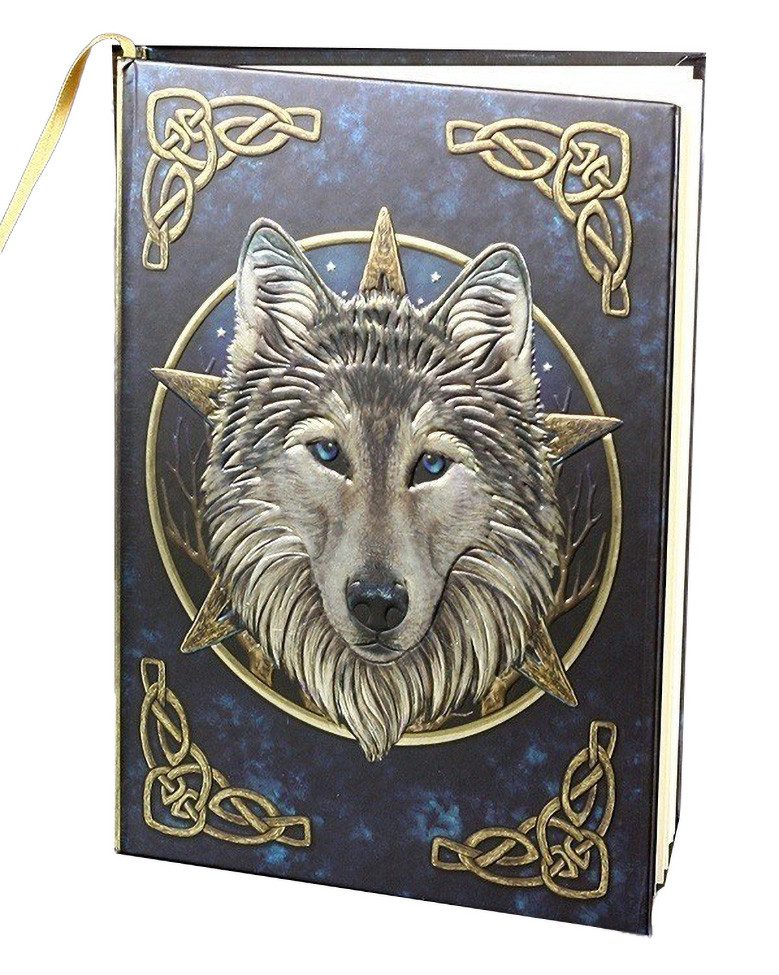 Figuren Shop GmbH Notizbuch Hardcover Notizbuch mit Wolf - The Wild One - Lisa Parker Fantasy