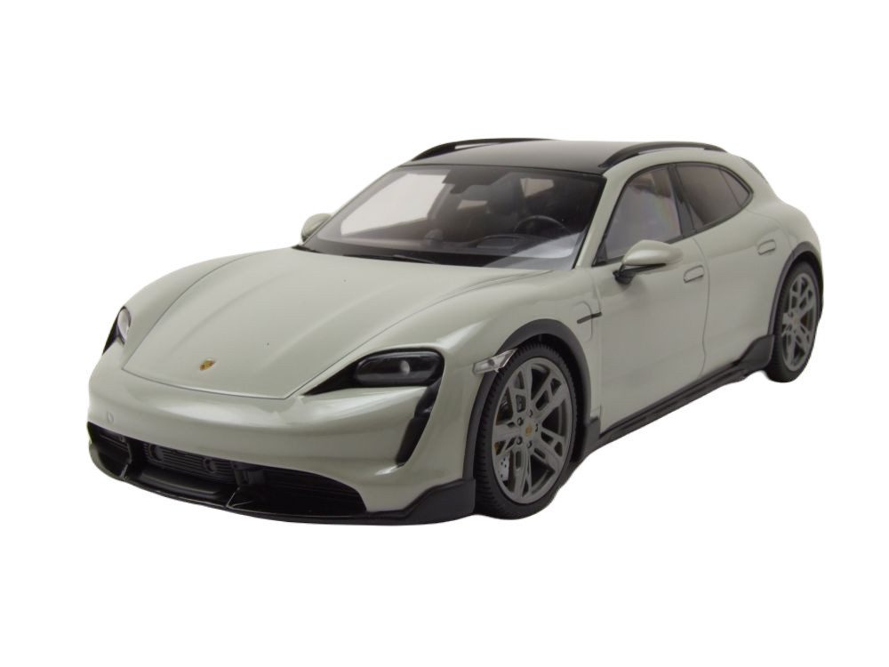 Minichamps Modellauto Porsche Taycan Cross Tourismo Turbo S 2021 kalk grau, Maßstab 1:18