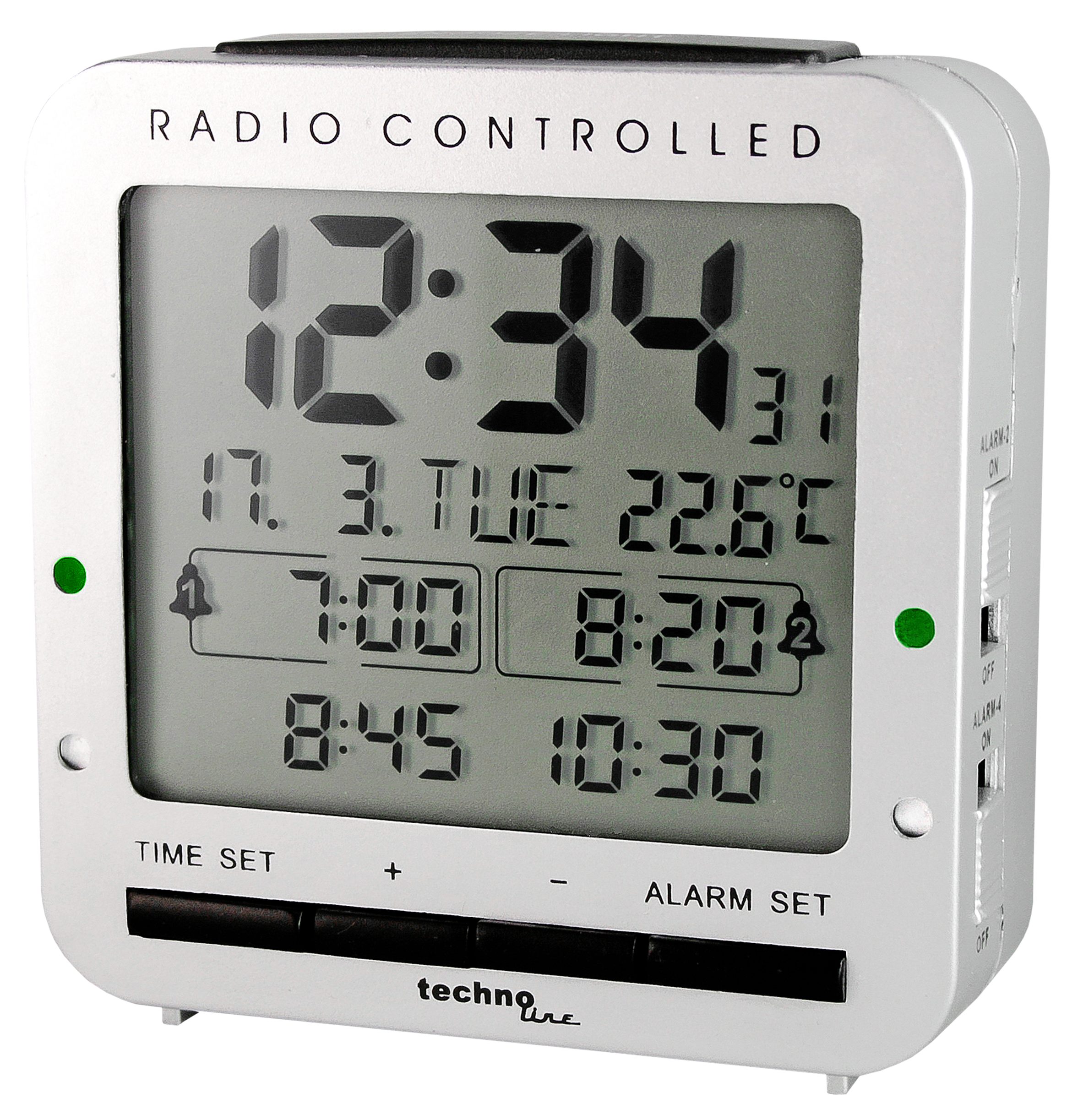 technoline Funkwecker WT 245 mit 4 Weckalarmen günstig online kaufen