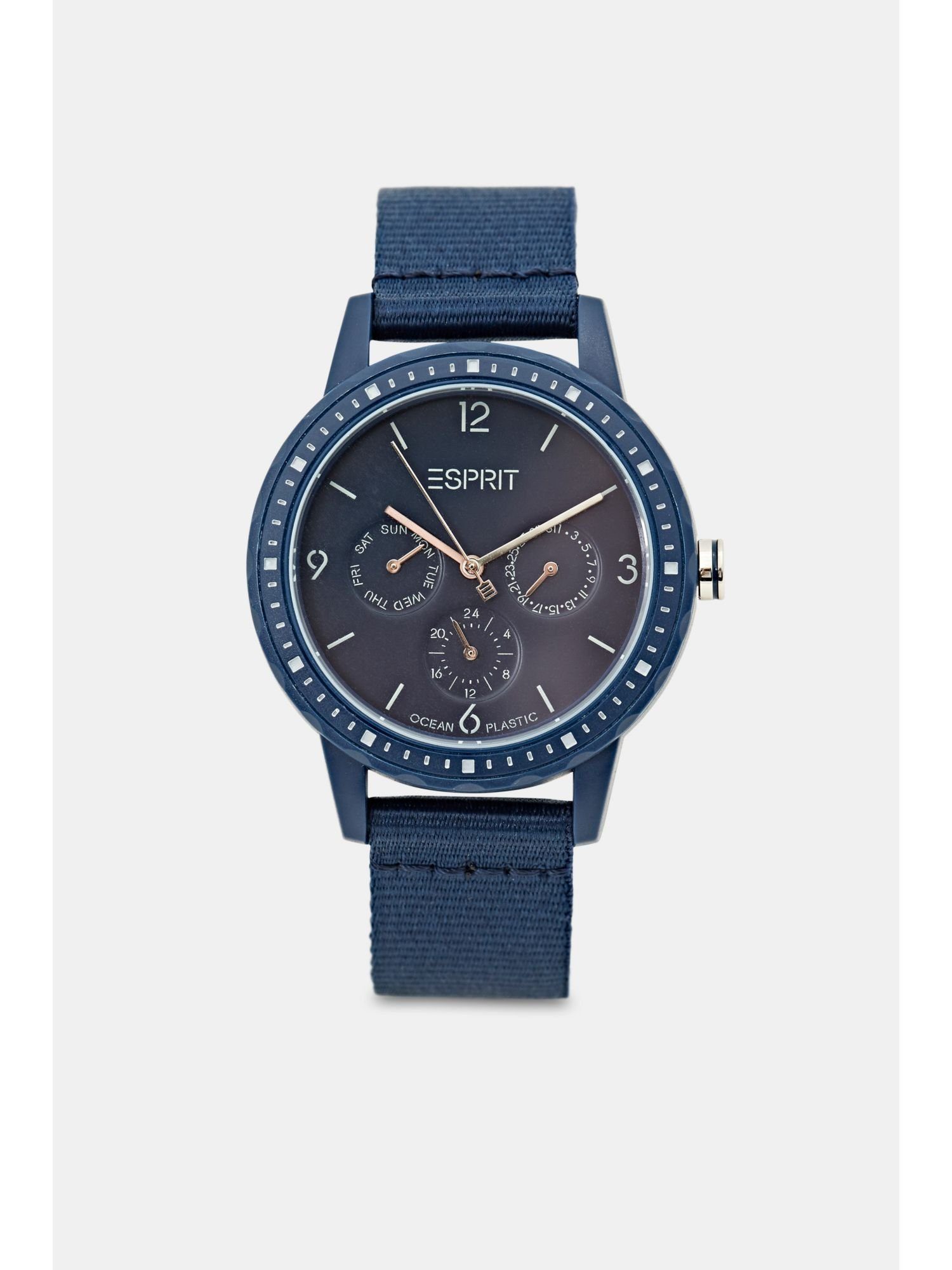 Damen Uhren Esprit Chronograph Recycelt: Multifunktionsuhr aus Meeresplastik