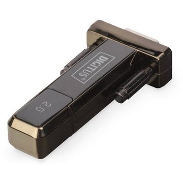 Digitus USB 2 Seriell-Adapter USB-Adapter, vergoldete Steckkontakte, mit USB