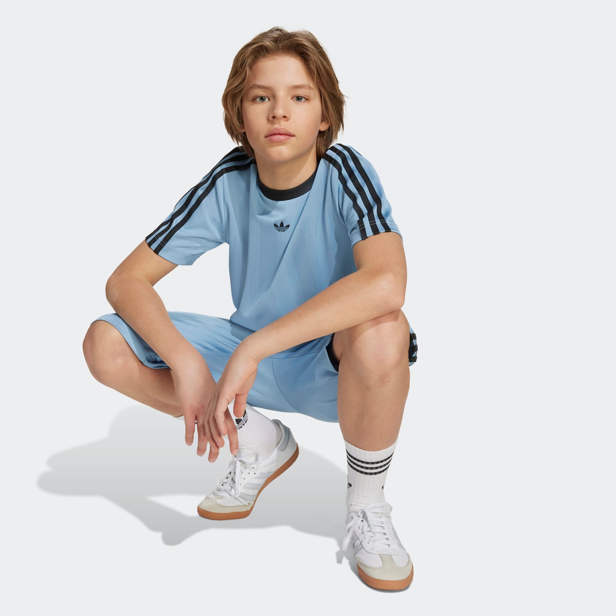 adidas Originals T-Shirt JACQUARD KIDS sportlicher Stil, lockere Passform, für Kinder und Teens
